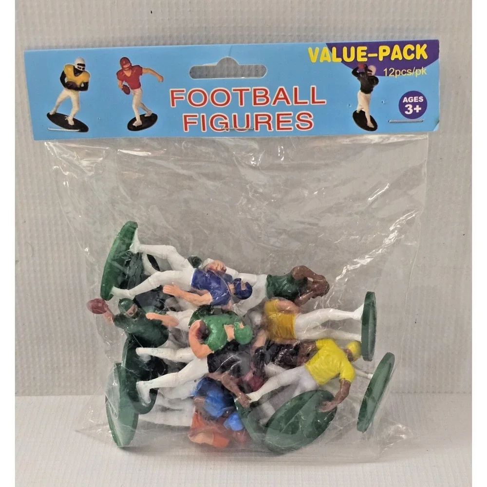 Lot of 2 Football Figures James Paul Toys Cake Decor Toppers  24 Total